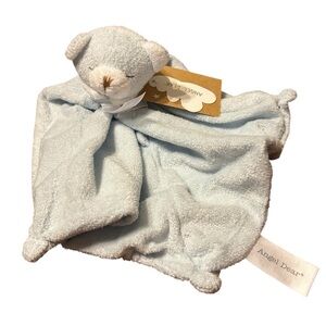 Angel Dear Blue Bear Plush Lovey Teddy Security Blanket Fleece Soother 13x13